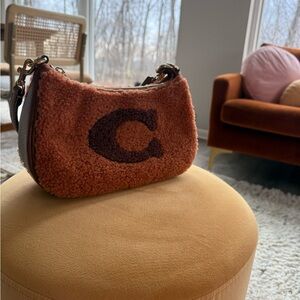 Coach Teri Shoulder Bag in Shearling